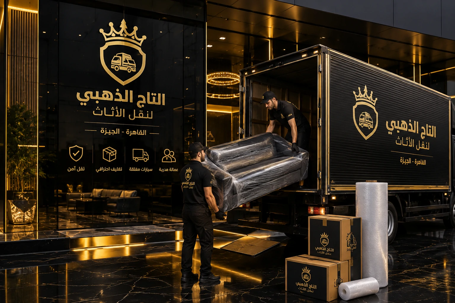 شركة التاج الذهبي لنقل الأثاث